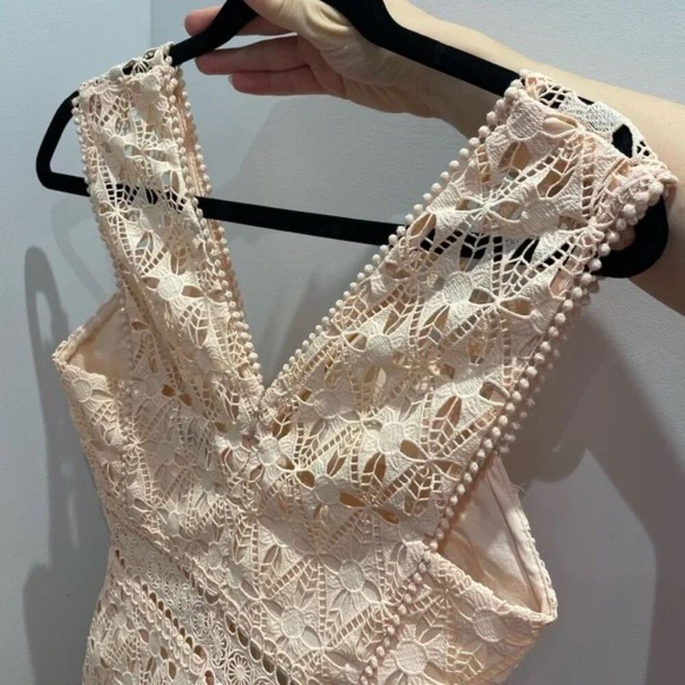 NWOT Sandro Bilali Guipure Lace Dress Women Size 2 - S/M - Picture 14 of 16
